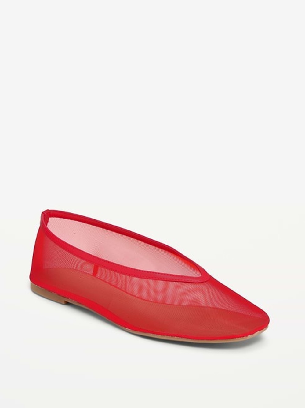NWT Old Navy Women’s Red Mesh Ballet Flat